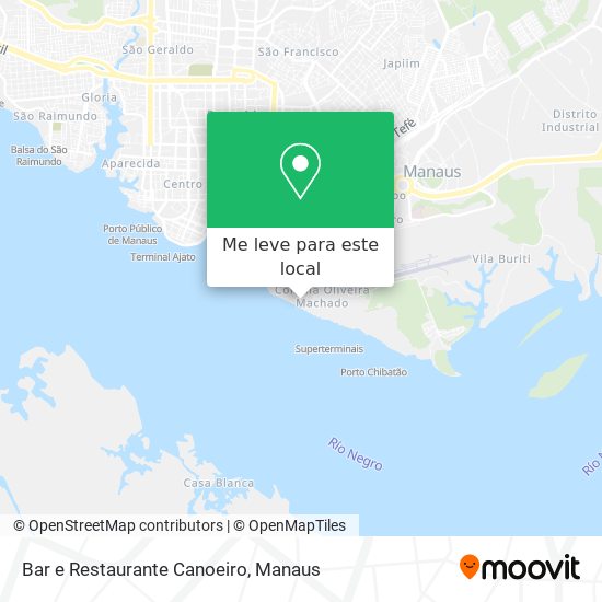 Bar e Restaurante Canoeiro mapa