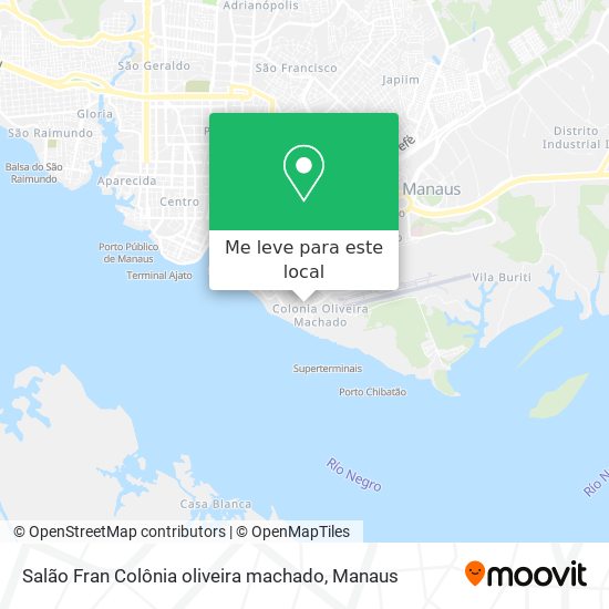 Salão Fran Colônia oliveira machado mapa