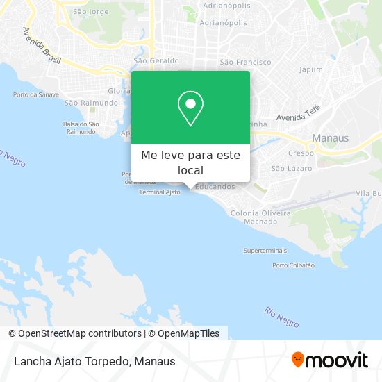 Lancha Ajato Torpedo mapa
