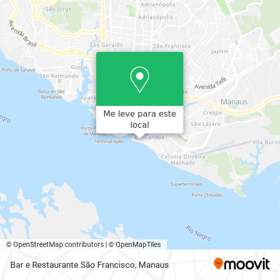 Bar  e Restaurante São Francisco mapa
