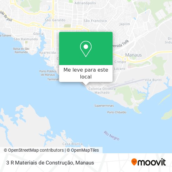3 R Materiais de Construção mapa