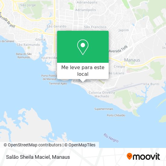 Salão Sheila Maciel mapa