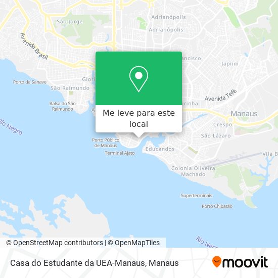 Casa do Estudante da UEA-Manaus mapa