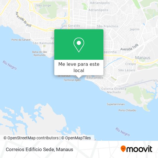 Correios Edifício Sede mapa