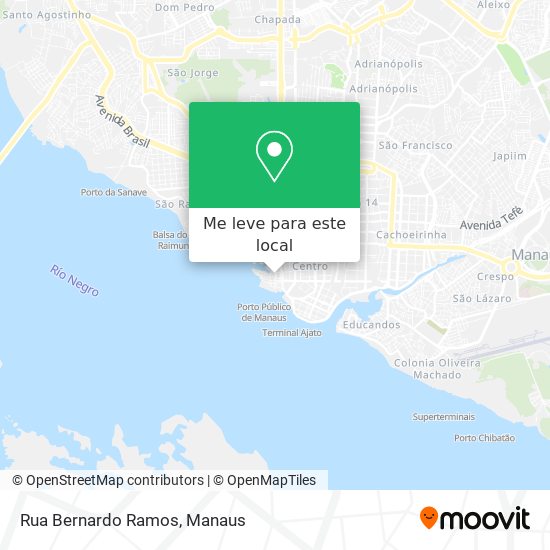 Rua Bernardo Ramos mapa