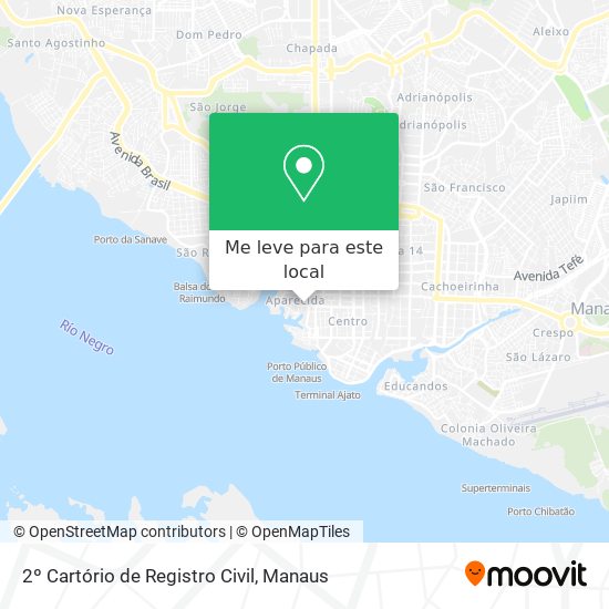 2º Cartório de Registro Civil mapa