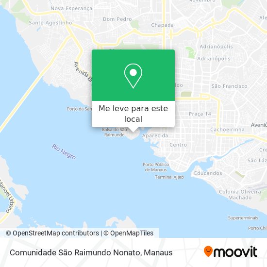 Comunidade São Raimundo Nonato mapa