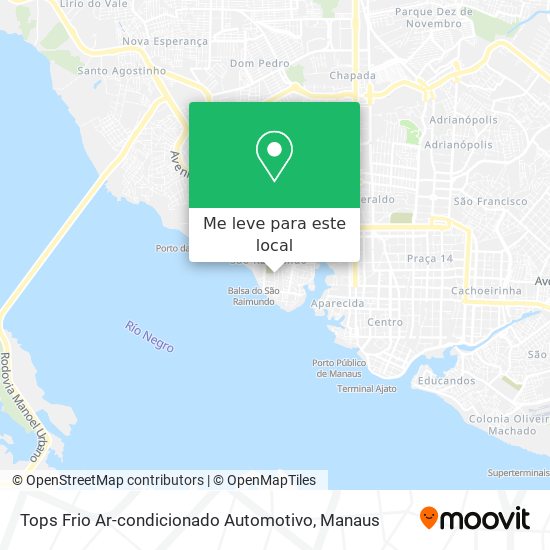 Tops Frio Ar-condicionado Automotivo mapa