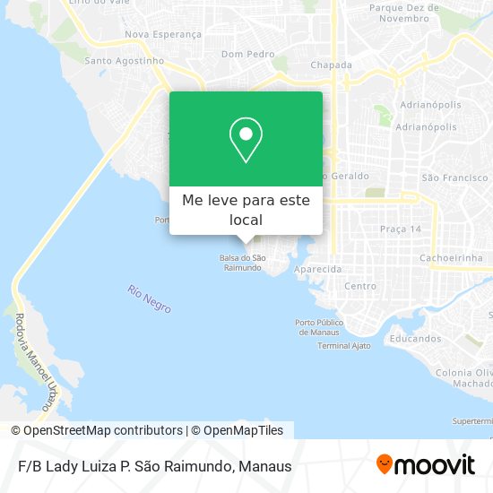 F/B Lady Luiza P. São Raimundo mapa