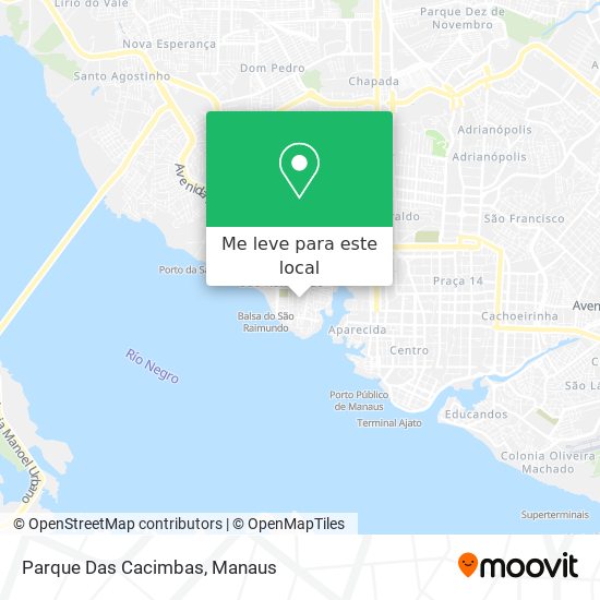 Parque Das Cacimbas mapa