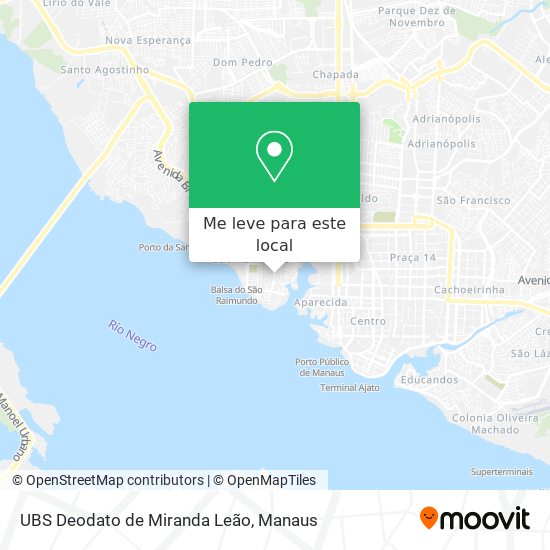 UBS Deodato de Miranda Leão mapa