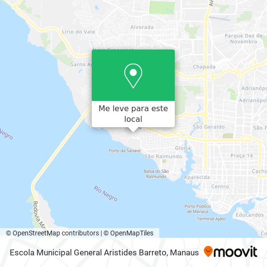 Escola Municipal General Aristides Barreto mapa