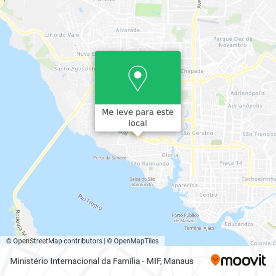 Ministério Internacional da Família - MIF mapa