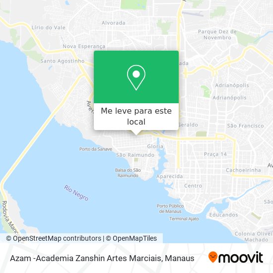 Azam -Academia Zanshin Artes Marciais mapa