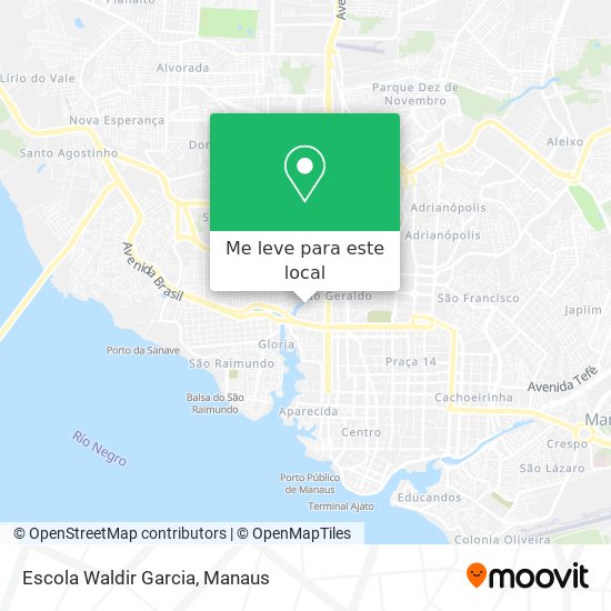 Escola Waldir Garcia mapa