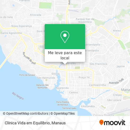Clínica Vida em Equilíbrio mapa