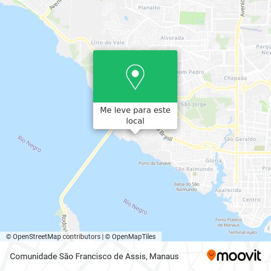 Comunidade São Francisco de Assis mapa