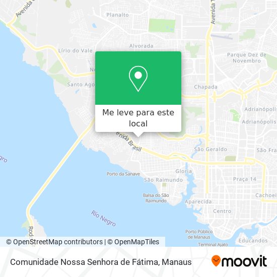 Comunidade Nossa Senhora de Fátima mapa