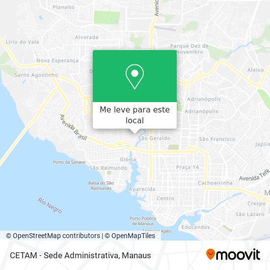 CETAM - Sede Administrativa mapa