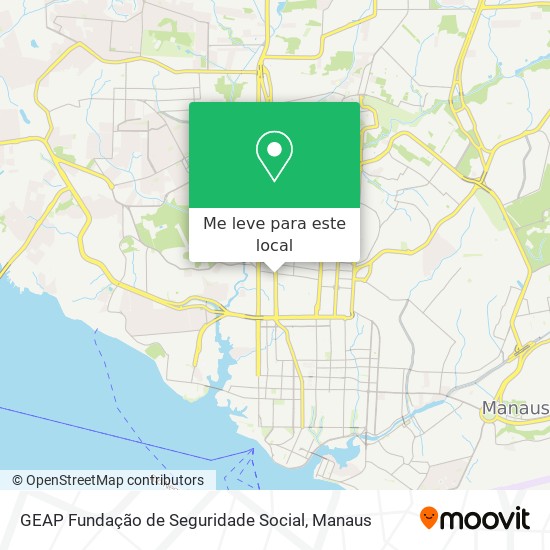 GEAP Fundação de Seguridade Social mapa