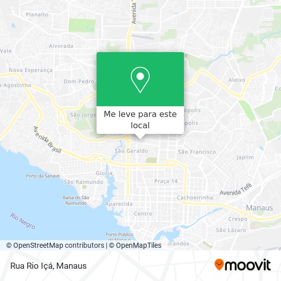 Rua Rio Içá mapa