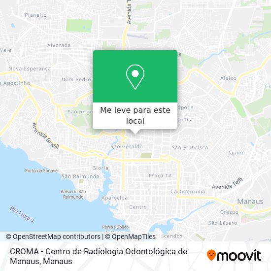 CROMA - Centro de Radiologia Odontológica de Manaus mapa