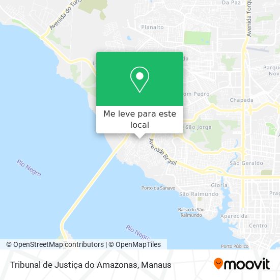 Tribunal de Justiça do Amazonas mapa
