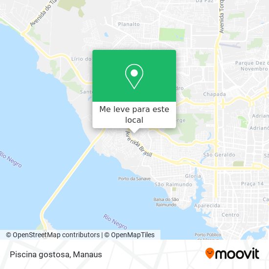 Piscina gostosa mapa