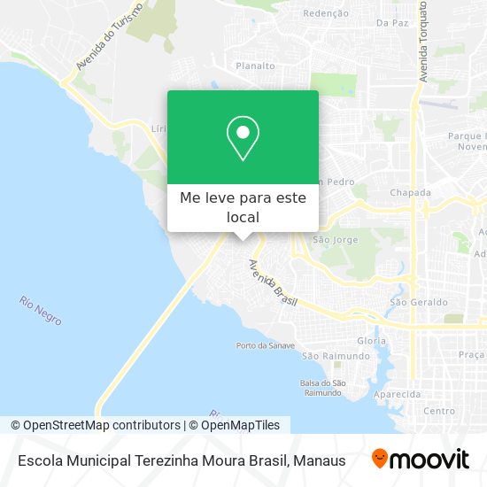 Escola Municipal Terezinha Moura Brasil mapa