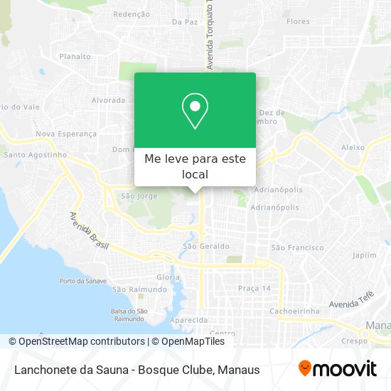 Lanchonete da Sauna - Bosque Clube mapa