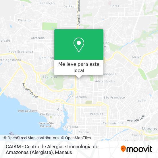 CAIAM - Centro de Alergia e Imunologia do Amazonas (Alergista) mapa