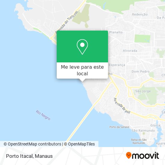 Porto Itacal mapa