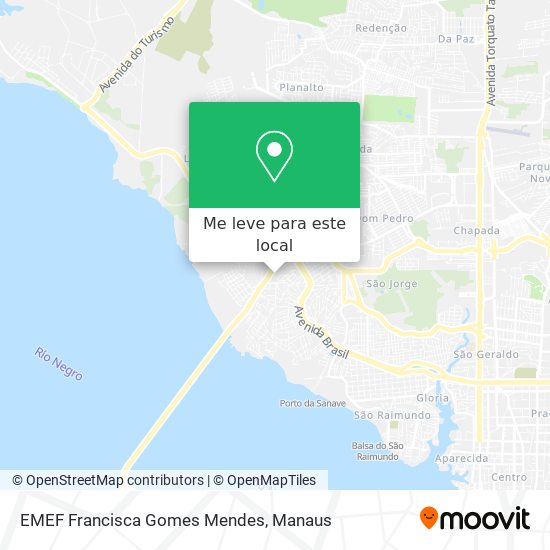 EMEF Francisca Gomes Mendes mapa