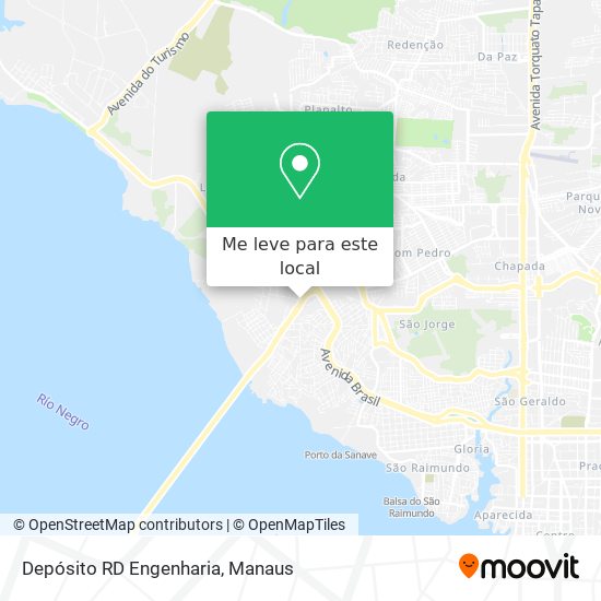 Depósito RD Engenharia mapa