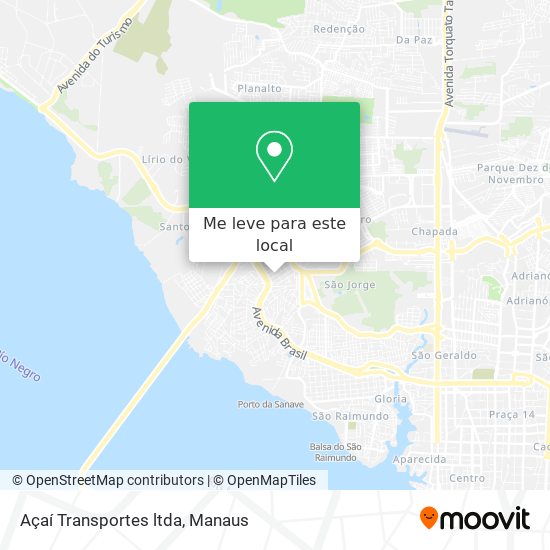 Açaí Transportes ltda mapa