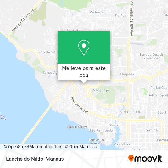 Lanche do Nildo mapa