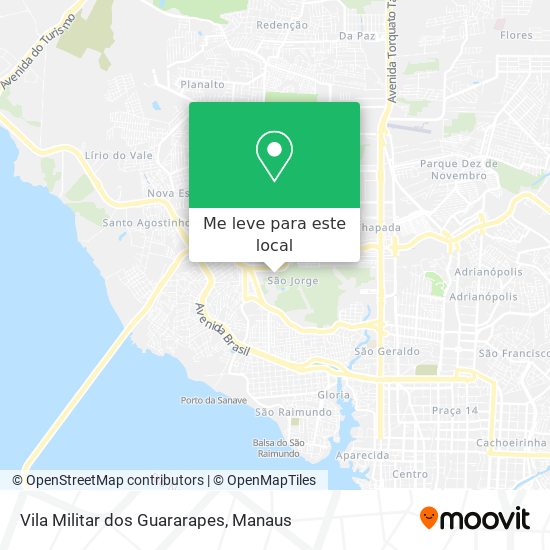 Vila Militar dos Guararapes mapa