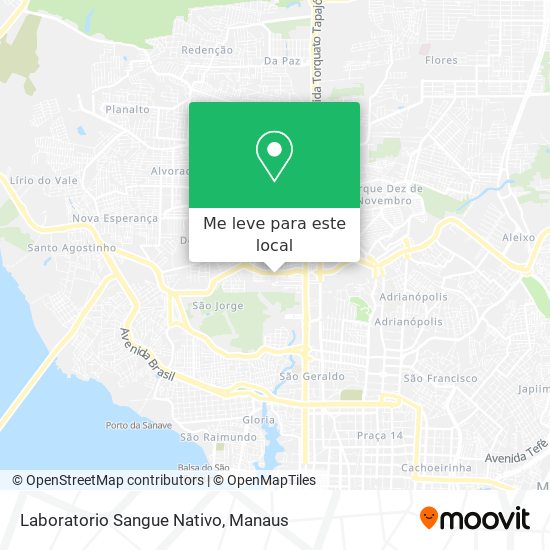Laboratorio Sangue Nativo mapa