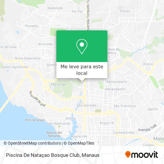 Piscina De Nataçao Bosque Club mapa