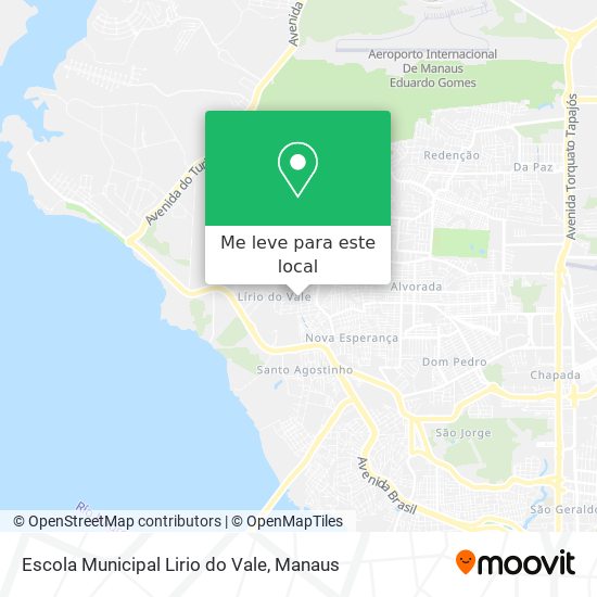 Escola Municipal Lirio do Vale mapa