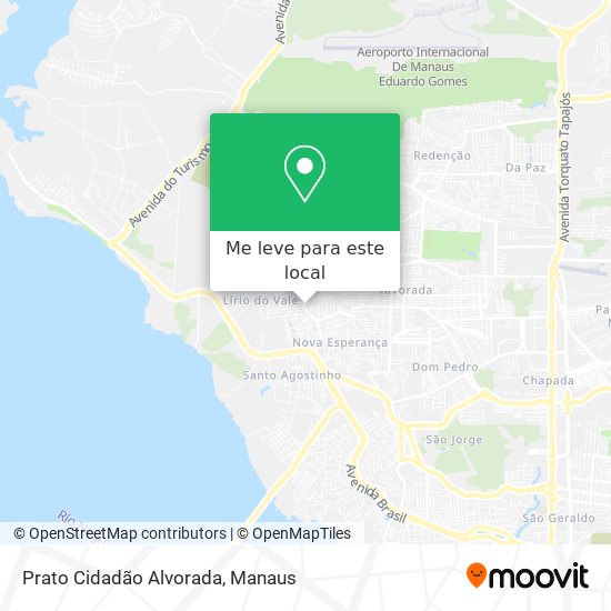 Prato Cidadão Alvorada mapa