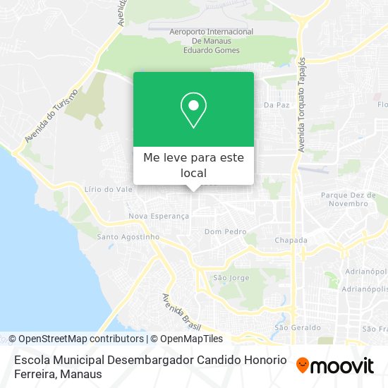 Escola Municipal Desembargador Candido Honorio Ferreira mapa
