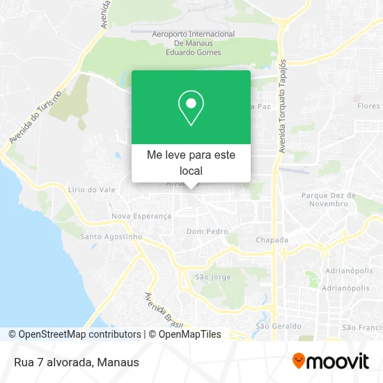 Rua 7 alvorada mapa