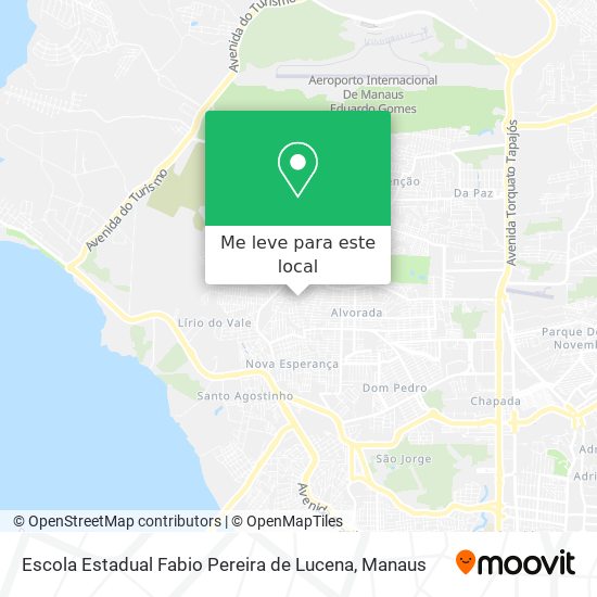 Escola Estadual Fabio Pereira de Lucena mapa