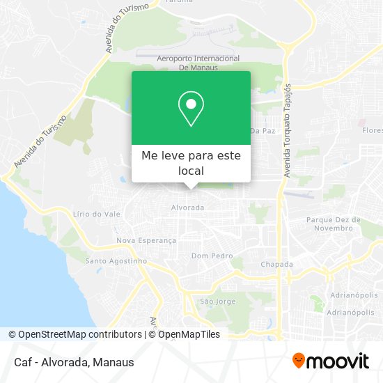 Caf - Alvorada mapa