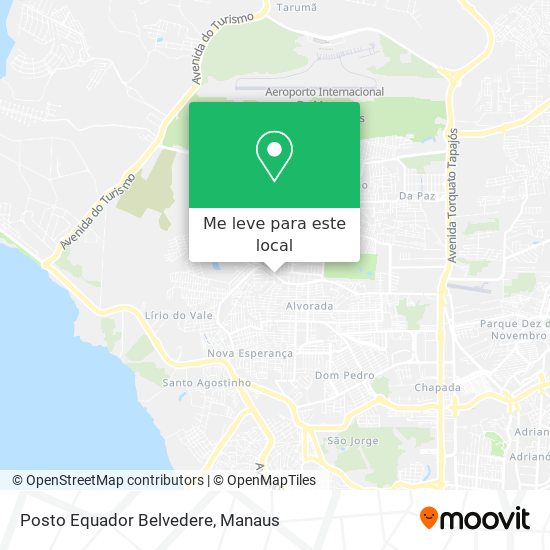 Posto Equador Belvedere mapa