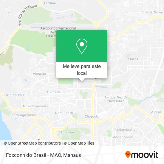 Foxconn do Brasil - MAO mapa