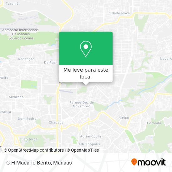G H Macario Bento mapa