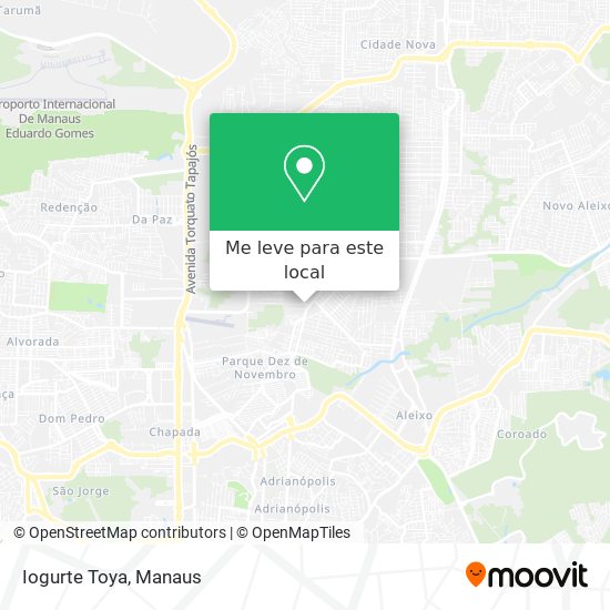 Iogurte Toya mapa