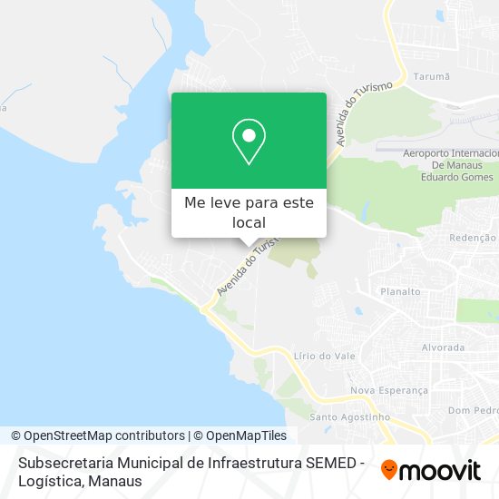 Subsecretaria Municipal de Infraestrutura SEMED - Logística mapa